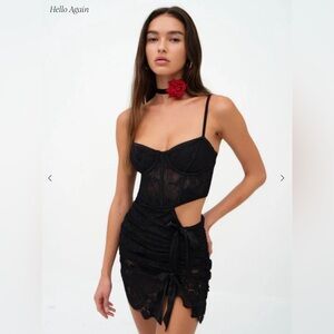 NWT [for love and lemons] regina cut-out mini dress